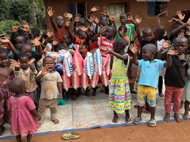 Charity outside Kampala